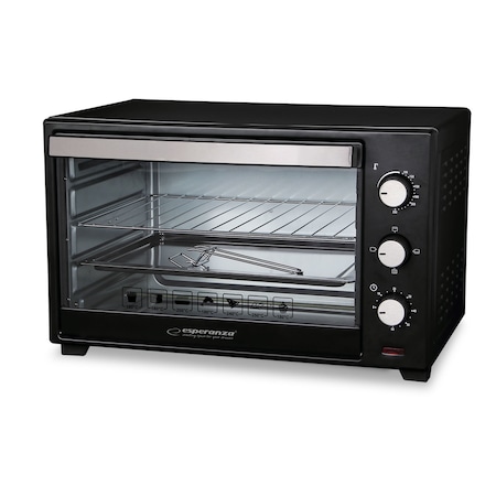 Електрическа фурна, Esperanza, 1600W, 20L, черна