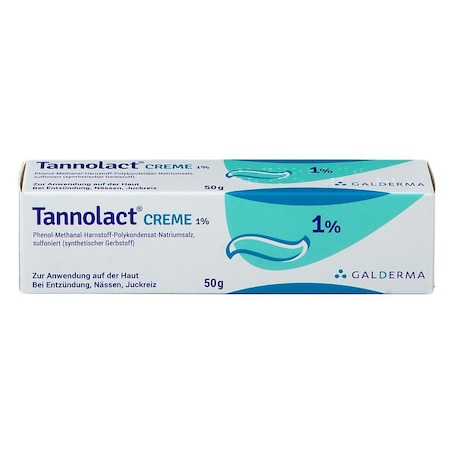 Крем, Galderma, Tannolact, Намалява възпалението, Заздравява рани, Без кортизон, с Tamol 1%, 50g