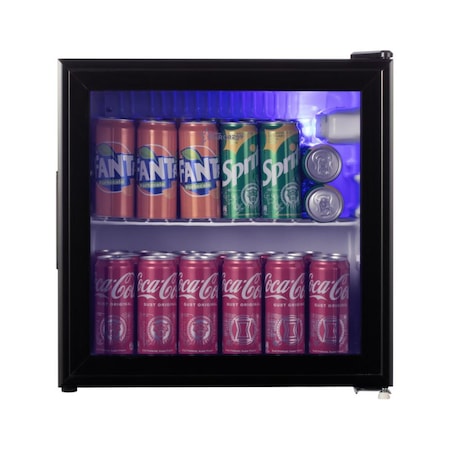 Хладилна витрина STARCREST SBC-50BK, 46 L, терморегулатор, стъклена врата, височина 48,8 см, черна