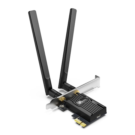 Мрежова карта TP-Link, AX3000, Archer TX55E, Вътрешна безжична връзка 2.4 GHz/5 GHz, PCI-E, 3000 Mbps, Външна антена x 2
