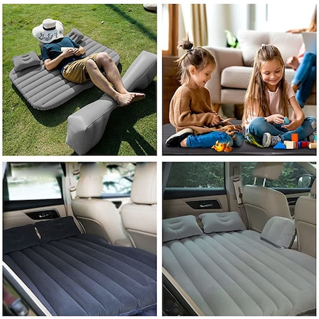 Надуваемо легло за кола Airbed, Надуваем матрак, Помпа 12v, 130 x 85 см