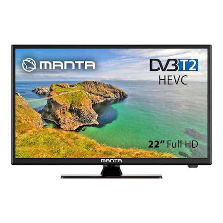 Π’Π΅Π»Π΅Π²ΠΈΠ·ΠΎΡ Manta, 22 ΠΈΠ½ΡΠ°, DVB-T2/HEVC, Π§Π΅ΡΠ΅Π½