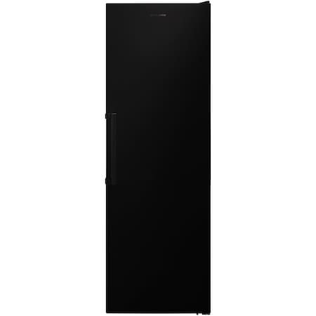 Хладилник с 1 врата Heinner HF-V401NFBKF+, 389 л, Full No frost, Клас F, LED светлина, H 186 см, Черен