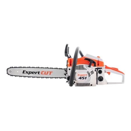 Бензинов трион/моторна резачка Ruris Expert 451, дължина на релсата 45 см, 3 HP, 2.2 kW, 6.5 kg, ръчен старт