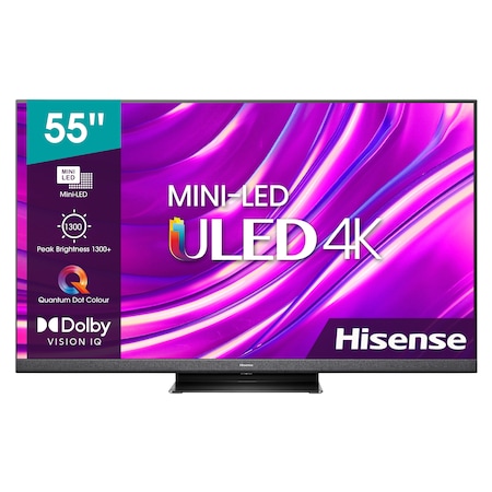 Hisense 55U8HQ Smart Mini-LED ULED ΡΠ΅Π»Π΅Π²ΠΈΠ·ΠΎΡ, 138 ΡΠΌ, 4K