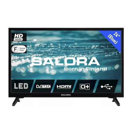 Π’Π΅Π»Π΅Π²ΠΈΠ·ΠΎΡ Salora LED HD, 24HL110, 61 ΡΠΌ, HDMI Π²ΡΡΠ·ΠΊΠ°, CI+ 1.3 ΡΠ»ΠΎΡ, 2D/3D Π³ΡΠ΅Π±Π΅Π½ ΡΠΈΠ»ΡΡΡΠ½Π° ΡΠ΅Ρ
Π½ΠΎΠ»ΠΎΠ³ΠΈΡ, Edge LED, Dolby Digital, ΠΏΠ»ΠΎΡΡΠΊ Π΅ΠΊΡΠ°Π½, 1366 x 768, ΡΠ΅ΡΠ΅Π½