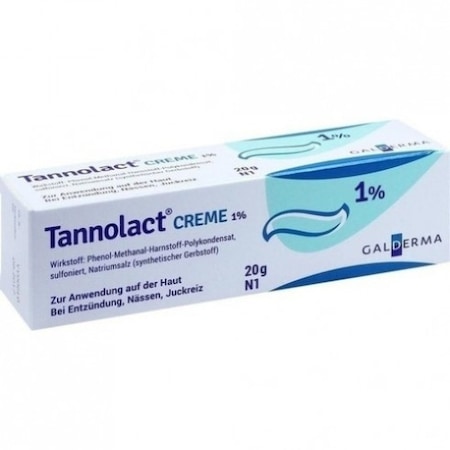Крем, Galderma, Tannolact, Намалява възпалението, Заздравява рани, Без кортизон, с Tamol 1%, 20g